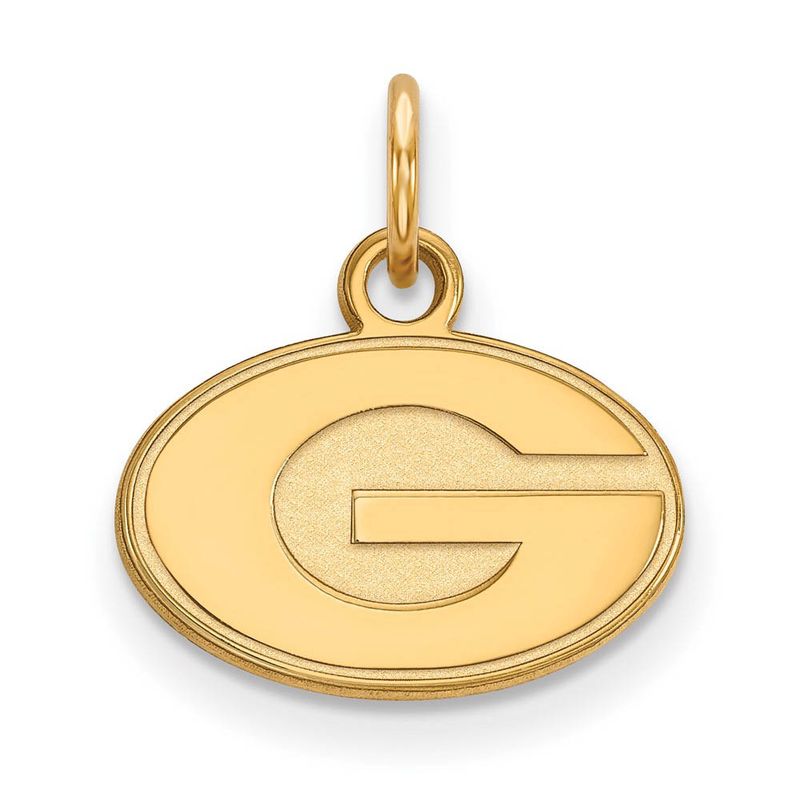 14k Gold Plated Silver U. Of Georgia Xs (Tiny) 'G' Charm Pendant
